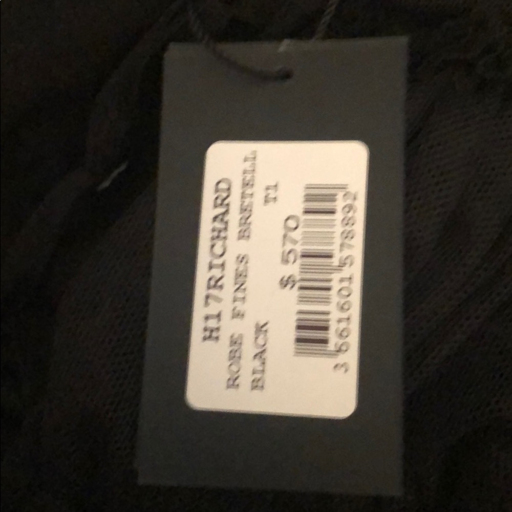 Maje Ruffle Dress in black size 1 with tag